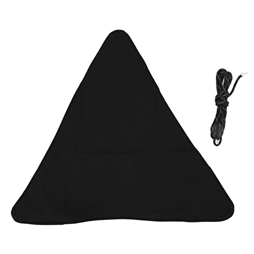plplaaoo Stativhocker Stoff tragbares faltbares Dreieck Stuhl Stoff Handwerk Anti -Scratch Canvas Campinghocker -Tuch zum Angeln und Outdoor -Aktivitäten (Schwarz) von plplaaoo