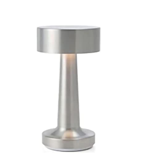 plplaaoo Tischlampe, Desktop-Touch-Lampe, Retro-Design-Barlampe, Hantelförmige LED-Barlampe, Wiederaufladbares LED-Bar-Nachtlicht Mit Touch-Schalter Für Nachtclubs, Partys(Silber), Schreibtischla von plplaaoo