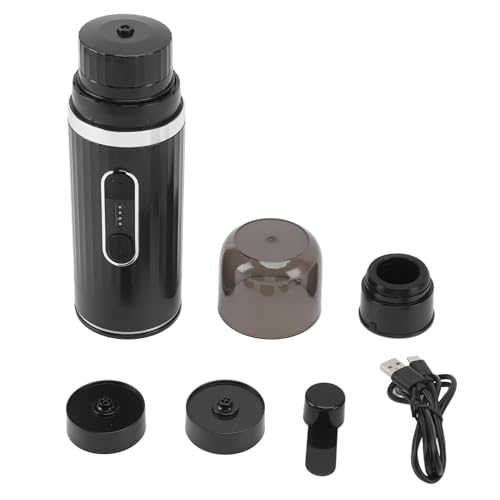 plplaaoo Tragbare Kaffeemaschine Selbstheizung Elektrische Kaffeemaschine 15 bar Druck wiederaufladbare Reisekaffeemaschine für Reisen Campingbüro Edelstahl ABS 21 x 7 cm plplaaoo Tragbare Kaffeemaschine Selbstheizung Elektrische Kaffeemaschine 15 bar Druck wiederaufladbare Reisekaffeemaschine für Reisen Campingbüro Edelstahl ABS 21 x 7 cm von plplaaoo
