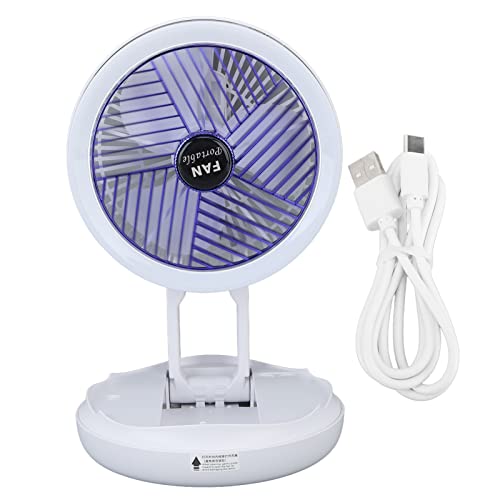 plplaaoo USB -Desk -Lüfter LED ABS Desktop Tischkühlungslüfter faltbarer Stummkühlungs -Reise -Fan für Home School Office Schlafsaal von plplaaoo