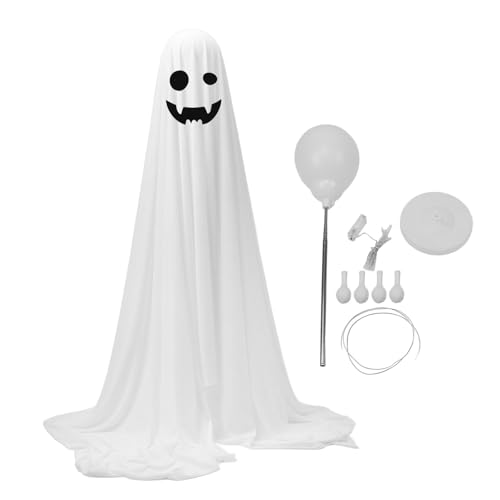 plplaaoo Veranda Ghost Decoration Batterie betriebene Leuchte einstellbare Höhe realistische Halloween - für Hausgarten Party Weißtuch 165 cm plplaaoo Veranda Ghost Decoration Batterie betriebene Leuchte einstellbare Höhe realistische Halloween - für Hausgarten Party Weißtuch 165 cm von plplaaoo