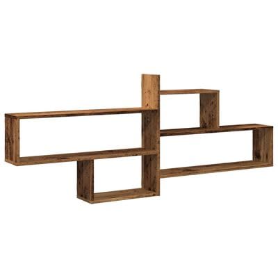 plplaaoo Wandregal Altholz-Optik 167,5x18x68 cm Holzwerkstoff von plplaaoo