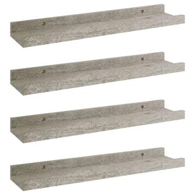 plplaaoo Wandregale 4 STK. Betongrau 40x9x3 cm plplaaoo Wandregale 4 STK. Betongrau 40x9x3 cm von plplaaoo