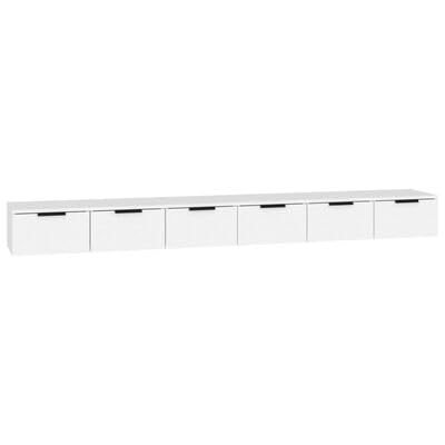 plplaaoo Wandschränke 2 STK. Hochglanz-Weiß 102x30x20 cm Holzwerkstoff von plplaaoo