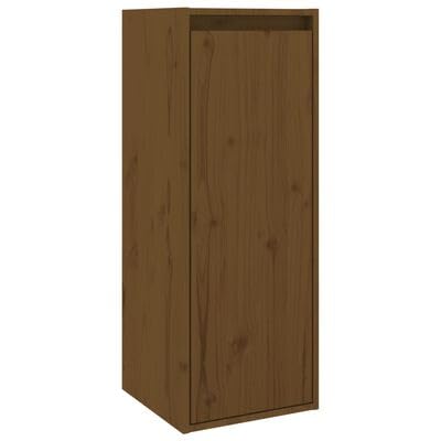plplaaoo Wandschrank Honigbraun 30x30x80 cm Massivholz Kiefer von plplaaoo