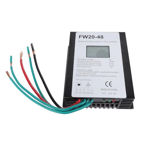 plplaaoo Windturbinenladung Controller 2000W 48 V MPPT IP67 Wasserbeständiger Windgenerator -Controller mit LED -Anzeige für Home -Use -Aluminium -Legierungsschale Effiziente Wärmeabteilung plplaaoo Windturbinenladung Controller 2000W 48 V MPPT IP67 Wasserbeständiger Windgenerator -Controller mit LED -Anzeige für Home -Use -Aluminium -Legierungsschale Effiziente Wärmeabteilung von plplaaoo
