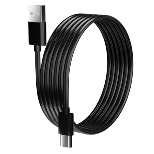 pluX Extra lang – 5 m langes USB-Kabel für TV-Stick (mit 4K Ultra HD), TV-Stick (frühere Generationen), Now TV-Stick und mehr – langes Ersatz-USB-Stromkabel von pluX