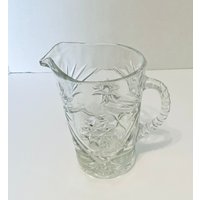 Anchor Hocking Davidstern Muster Wasser Teekrug Eapc Prescut Klar 60 Oz # 791 von pluckylucky