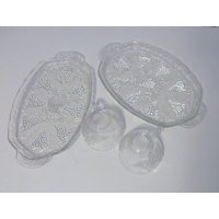 Vintage Anchor Hocking Ernte Trauben Snack Set | 2 Sets von pluckylucky