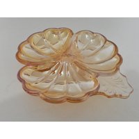 Jeannette Doric Muster Ringelblume Glas 3 Teilig Candy Dish Mit Griff Stiefmütterchen Form von pluckylucky