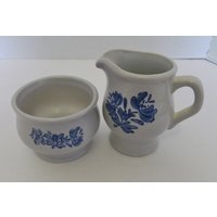 Pfaltzgraff Yorktowne Yorktown Offen Zuckerdose Und Milchkännchen Set Burg Mark Usa von pluckylucky