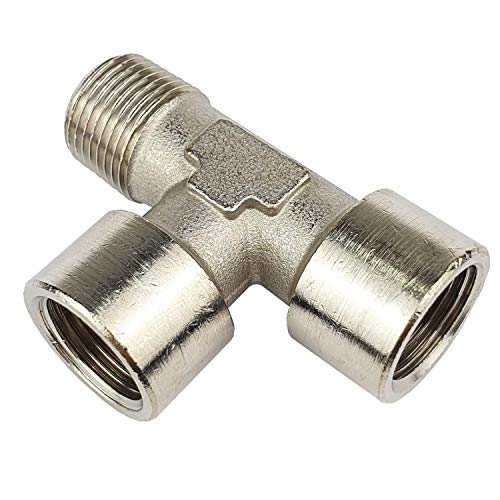 LE-Einschraubstück G 1/2" Innengewinde - R 1/2" Außengewinde 16 bar Gewindefitting Messing vernickelt Verbindungsstück Fitting von pneumatik-24.de