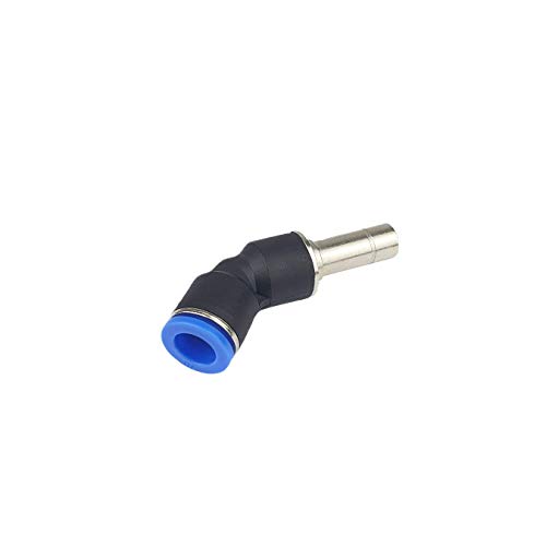 Pneumatik Winkel 45° mit Stecker - Steckverbinder - Pneumatikverbinder - PUSH IN (4mm) von pneumatik-24.de