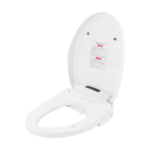Toilettendeckel, Smart Toilettensitz mit Düse und Nachtlicht, 3 M Fernbedienung, 4 Temperatureinstellungen, WC Sitz für Haushalte, Hotels von pochcicou