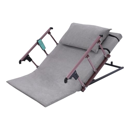 pochcicou Elektrisch Anhebbare Rückenlehne, Hebematratze mit Kopfkissen und Leitplanke, Max Tragfähigkeit 159KG, 2-80° Bettrückenlehne für Pflegeheime, Familie, 120x75 cm von pochcicou