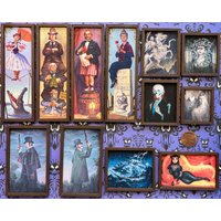 Haunted Mansion Miniature Replica Gemälde Kleine Leinwand Drucke, Puppenhaus Dekor von pocketbobble