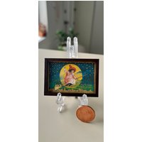 Halloween Hexe Miniatur Leinwand Vintage Puppenhaus Decor Halloween Hexe Miniatur Leinwand Vintage Puppenhaus Decor von pocketbobble