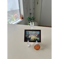 Handgemachter Wüsten Kaktus Handbemalte Leinwand Handgemachter Wüsten Kaktus Handbemalte Leinwand von pocketbobble