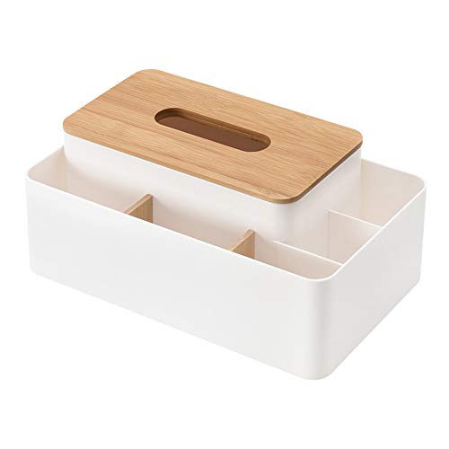 Poeland Multifunktionale Taschentuchbox, rechteckig, für Gesichtstücher, Spender für Esszimmer, Küche, Schlafzimmer, Kommoden und Heimdekoration von poeland