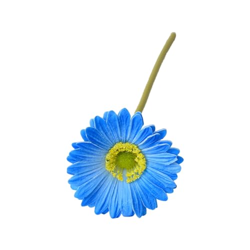 pofluany Hochzeitsblumen-Dekorationen, künstliche Blumen mit Stiel, Gerbera, Jamesonii, realistische Kunstseide, für Zuhause, Büro, Tischdekoration, Kunstzweig, Blumenmuster, Blau pofluany Hochzeitsblumen-Dekorationen, künstliche Blumen mit Stiel, Gerbera, Jamesonii, realistische Kunstseide, für Zuhause, Büro, Tischdekoration, Kunstzweig, Blumenmuster, Blau von pofluany
