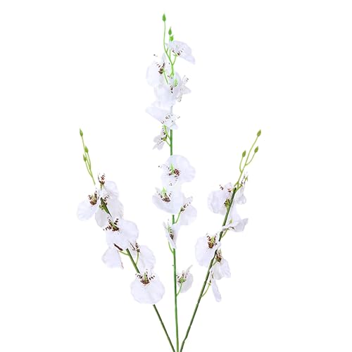 pofluany Lebensechte künstliche Blumen, künstliche Orchideen, 3 Gabeln, realistische bunte Kunstblumen, Hochzeit, Zuhause, Büro, Tischdekoration, künstlicher Blumenzweig, Weiß pofluany Lebensechte künstliche Blumen, künstliche Orchideen, 3 Gabeln, realistische bunte Kunstblumen, Hochzeit, Zuhause, Büro, Tischdekoration, künstlicher Blumenzweig, Weiß von pofluany