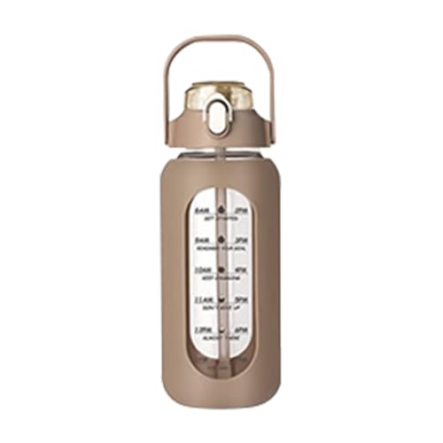 pofluany Wiederverwendbares Glas-Trinkgefäß, tägliche Trinkflasche, 1,5 l, Wasser mit Strohhalm, Zeitmarkierung, BPA-frei, motivierend, 1,5 l Krug für Fitnessstudio, Kaffee pofluany Wiederverwendbares Glas-Trinkgefäß, tägliche Trinkflasche, 1,5 l, Wasser mit Strohhalm, Zeitmarkierung, BPA-frei, motivierend, 1,5 l Krug für Fitnessstudio, Kaffee von pofluany