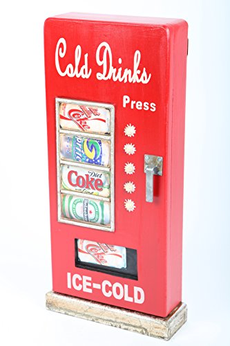 Point Home Design-Schlüsselschrank Cold Drinks, Retro, rot, 52cm von point home