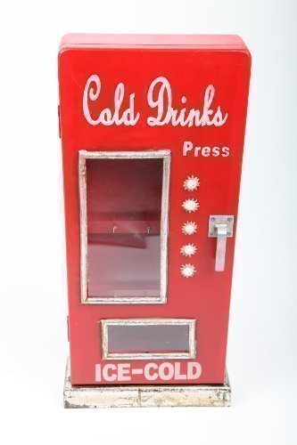 point home Design-Schlüsselschrank Cold Drinks, Retro, rot, 52cm von point home