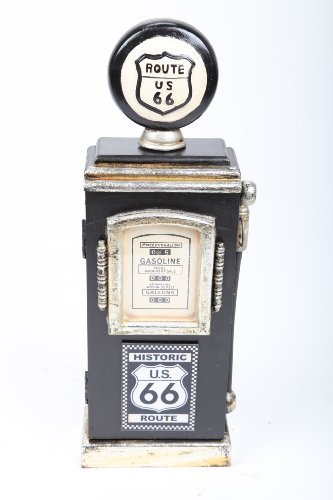 point home Design-Schlüsselschrank Zapfsäule, Retro, schwarz, 48cm von point home