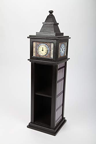 point home Design-Schrank Big Ben mit Uhr, Retro, schwarz, 77cm von point home