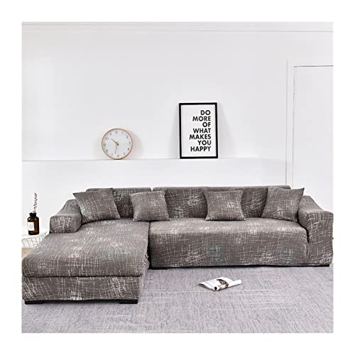 Sofa Überwürfe Sofahusse L Form,für Klassische und ecksofas,l-&u-Form Schonbezug Ecksofa Rechts Links 1pcs Sofa Sofabezug Abdeckung Antirutsch Stoffbezug (Color : #16, Size : 145-185cm/57-72in) von poiuyt