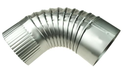 Ofenknie ⌀ 100mm Rauchrohr Bogen 90 Grad Kaminofenrohr Heizung aus Blech (110mm) von pokm toolsmarket