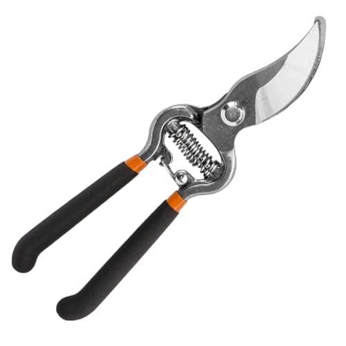 pokm toolsmarket - Bypass Gartenschere 20 cm – Anti-Rutsch Griffe & Scharfe Carbonstahl-Klinge, kompakte Blumenschere Rosenschere kleine Astschere von pokm toolsmarket