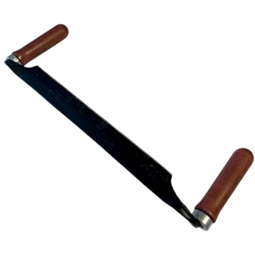 pokm toolsmarket - Zugmesser 280 mm – Ziehmesser mit Holzgriffen, Zieheisen für Holzbearbeitung, Handhobel Werkzeug für Schnitzen, Entrinden & Formen von pokm toolsmarket