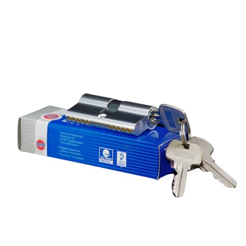 pokm toolsmarket - Zylinderschloss 30/40 mm, mit 25 Schlüssel, Türschloss aus Nickel, Profilzylinder EU- Produktion, von 3 bis 50 Schlüssel zur Auswahl, Schloss für Haustür pokm toolsmarket - Zylinderschloss 30/40 mm, mit 25 Schlüssel, Türschloss aus Nickel, Profilzylinder EU- Produktion, von 3 bis 50 Schlüssel zur Auswahl, Schloss für Haustür von pokm toolsmarket