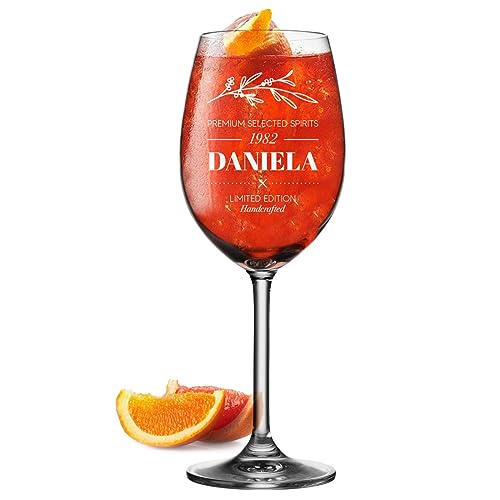 Leonardo Aperol Spritz Weinglas 460 ml mit Gravur - Geschenk für Frauen - Premium Spirits - Geschenkidee für den Sommer Sangria, Lillet und Cocktails von polar-effekt