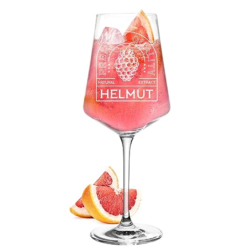 polar-effekt Leonardo Puccini Aperitif Weinglas 560 ml mit Gravur - das Vatertagsgeschenk - für Sommergetränke wie Aperol, Lillet und Cocktails - das Trinkglas für Männer - ideal zum Geburtstag von polar-effekt