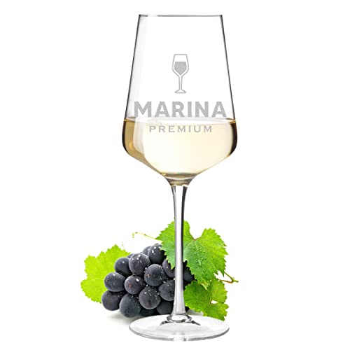 Leonardo Puccini Weinglas 560 ml mit Wunschgravur - Motiv Premium Weinglas - personalisiert - Kristallglas - Weißwein, Rotwein - made in Germany - Geburtstag, Weihnachten - Mann, Frau von polar-effekt