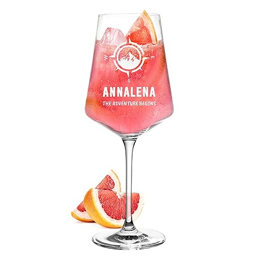 Leonardo Sarti Spritz Aperitifglas mit Gravur - Geschenke für Frauen und Männer - Trinkglas mit 560 ml - veredelt in Deutschland - das Aperitif Cocktailglas - als Geschenk zum Geburtstag von polar-effekt