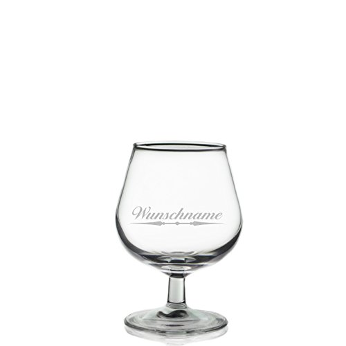polar-effekt Cognacglas Cognacschwenker 150 ml mit Gratis Wunschname Wunschgravur von polar-effekt