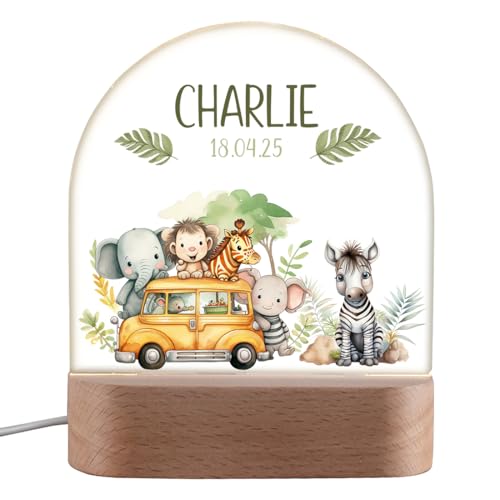 polar-effekt Kinder Nachtlicht aus Acrylglas mit USB-Anschluss - mit Tiermotiv personalisiert - Geschenke zur Taufe & Geburt - Nachttischlampe mit LEDs polar-effekt Kinder Nachtlicht aus Acrylglas mit USB-Anschluss - mit Tiermotiv personalisiert - Geschenke zur Taufe & Geburt - Nachttischlampe mit LEDs von polar-effekt