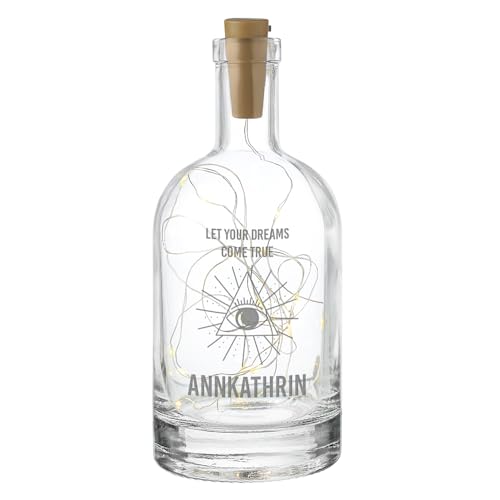 polar-effekt LED Deko Flaschenlicht aus Glas mit personalisierter Gravur - beleuchtete Flasche mit Lichterkette - perfekt als Geburtstagsgeschenk polar-effekt LED Deko Flaschenlicht aus Glas mit personalisierter Gravur - beleuchtete Flasche mit Lichterkette - perfekt als Geburtstagsgeschenk von polar-effekt