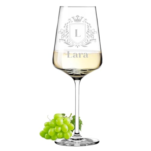 polar-effekt Leonardo Puccini Weinglas 560 ml mit Gravur - Glas mit Namensgravur - Geschenk-Idee zum Geburtstag und Weihnachten - ideal für Frauen und Männer von polar-effekt