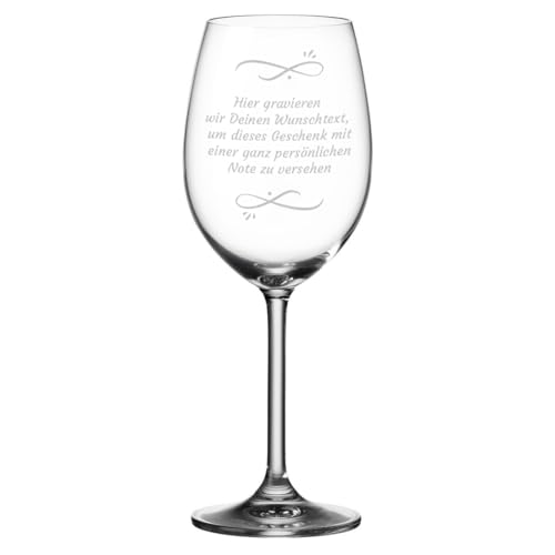 polar-effekt Leonardo Weinglas 460 ml mit personalisierter Gravur - Weinkelch für Frauen - das Geschenk zum Geburtstag - spülmaschinenfestes Trinkglas - BPA-Frei von polar-effekt