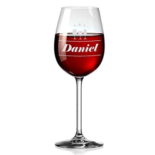 polar-effekt Weinglas Personalisiert mit Gravur - Rotwein-Glas 460ml - Lustiges Geschenk zum Geburtstag mit Name für Mama - Geeignet als Rotweinglas Weißweinglas von polar-effekt