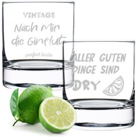Ginglas 2Er-Set Wunschgraviert Mit Spruch Set 3 Ginglas 2Er-Set Wunschgraviert Mit Spruch Set 3 von polareffekt