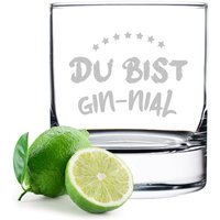 Ginglas Mit Spruch Du Bist Gin-Nial von polareffekt