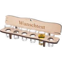 Schnapsbank Mit 6 Schnapsgläser - Schnapsgläser Holz Geschenkidee Graviert, Personalisiert Wunschmotiv Wunschtext Schnapsbank Mit 6 Schnapsgläser - Schnapsgläser Holz Geschenkidee Graviert, Personalisiert Wunschmotiv Wunschtext von polareffekt