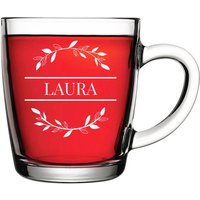 Teebecher Aus Glas Mit Personalisierter Gravur - Kaffeeglas Namen Das Trinkglas Für Tee, Kaffee Und Espresso Ideal Als Geschenk von polareffekt