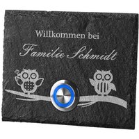 Türklingel Aus Schiefer Model Elster Inkl Grav von polareffekt